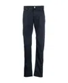 Jacob Cohen Embroidered-logo Jeans In Black