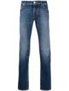 Jacob Cohen Distressed-effect Straight-leg Jeans In Blue