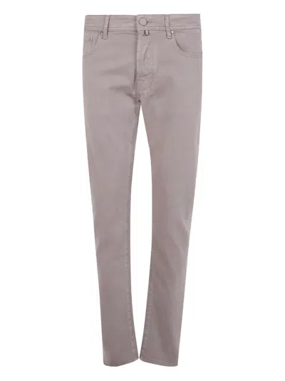 JACOB COHEN EMBROIDERED-POCKET TROUSERS