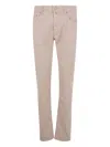 Jacob Cohen Embroidered-pocket Trousers In Neutral