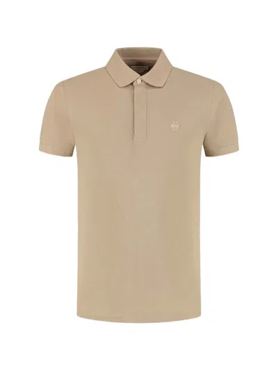 Jacob Cohen Embroidered Polo Shirt In Neutral