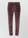 Jacob Cohen Everyday Trousers With Pockets And Rivets In Brown