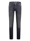 Jacob Cohen Faded Slim-fit Jeans In Black