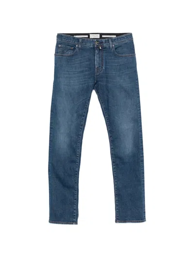 Jacob Cohen Faded Straight-leg Jeans In Blue