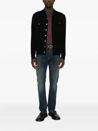 Jacob Cohen Faded-effect Straight-leg Jeans In Blue