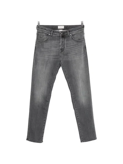 Jacob Cohen Faded-effect Straight-leg Jeans In Gray