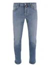 Jacob Cohen Five-pocket Button-fly Jeans In Blue