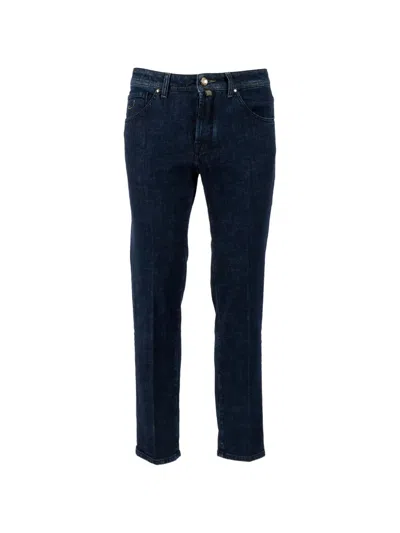 Jacob Cohen Five-pocket Cropped Jeans In Blue