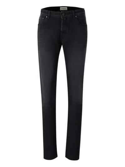 Jacob Cohen Five-pocket Design Jeans In Black