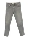 Jacob Cohen Men Slim Cropped Denim Jeans In Gray
