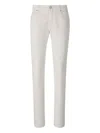 Jacob Cohen Belt Loop Denim Trousers In White