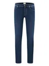 Jacob Cohen Five-pocket Logo-patch Jeans In Blue