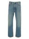 Jacob Cohen Sean Light-blue Five-pocket Jeans With Logo Patch On The Back In Denim Man In Blue