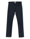 Jacob Cohen Logo Patch Skinny Pants In Blue