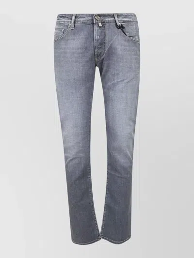 Jacob Cohen Five Pocket Slim Fit Denim Trousers In Blue