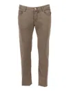 Jacob Cohen Five-pocket Slim Fit Pants In Brown