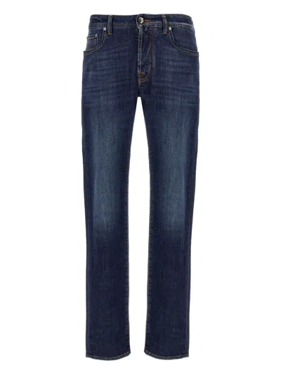 JACOB COHEN FIVE-POCKET SLIM JEANS