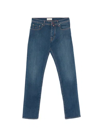 Jacob Cohen Super Slim Fit Five Pocket Denim Trousers In Blue