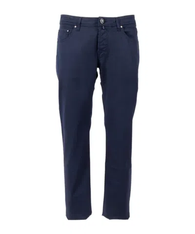 Jacob Cohen Five-pocket Trousers In Black