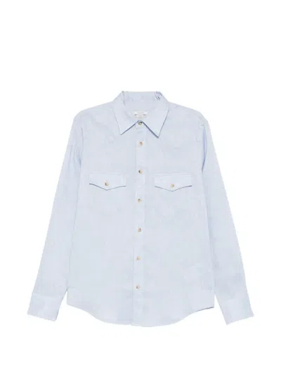 Jacob Cohen Flap-pocket Shirt In Blue