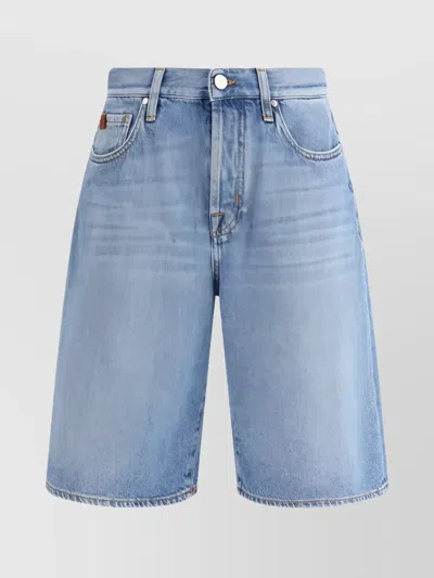Jacob Cohen Flared Bermuda Shorts Five-pocket Style In Blue