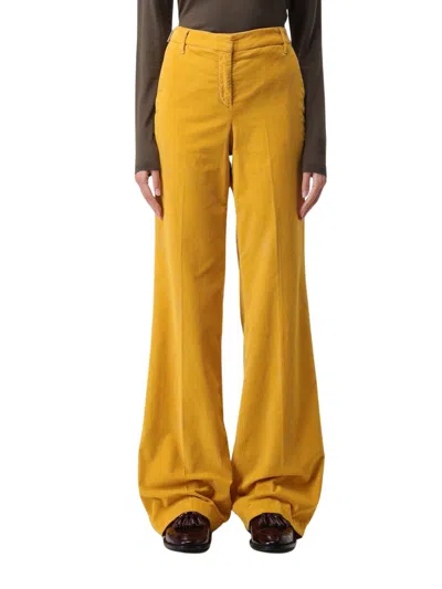 Jacob Cohen Flared Denim Jeans In Yellow