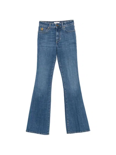 Jacob Cohen Belt-loop Flared-leg Jeans In Blue