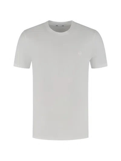 Jacob Cohen Floral-embroidered T-shirt In White
