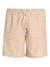 Jacob Cohen Floral-print Drawstring Swim Shorts In Neutral