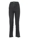 Jacob Cohen Frayed-hem Jeans In Black