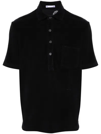 Jacob Cohen French-terry Polo Shirt In Blue