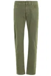 Jacob Cohen Cotton Blend Stretch Pants In Verde Loden