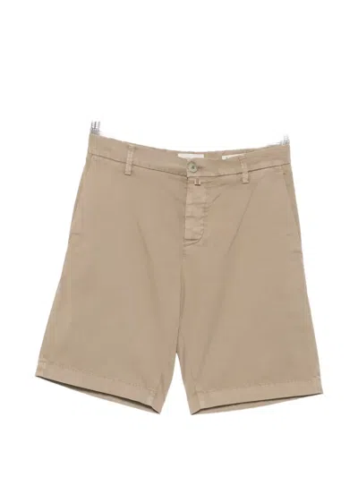 Jacob Cohen George Stretch-cotton Shorts In Neutral
