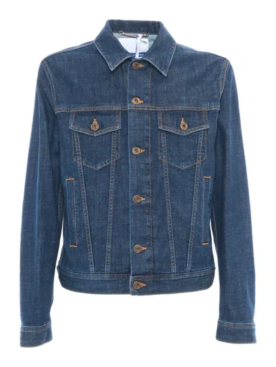 Jacob Cohen Trucker Jacket In Blue