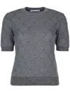 Jacob Cohen Maglia Girocollo Mezza Manica In Grey