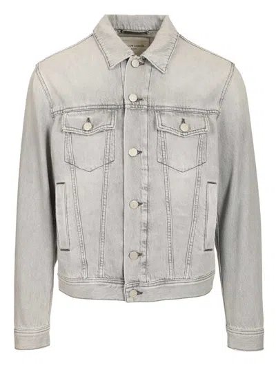 Jacob Cohen Giubbino Trucker B1 Jackets Beige In Gray