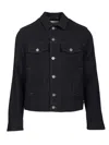 Jacob Cohen Button-fastening Flap-pocket Denim Jacket In Black