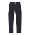 Jacob Cohen Gold-embroidered Bard Jeans In Navy