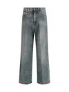 Jacob Cohen Grace Wide 5 Pocket Jeans In Gray