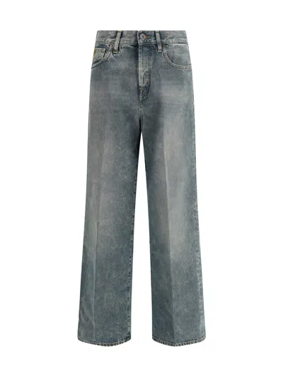 Jacob Cohen Grace Wide 5 Pocket Jeans In Gray