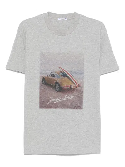Jacob Cohen Graphic-print T-shirt In Grey