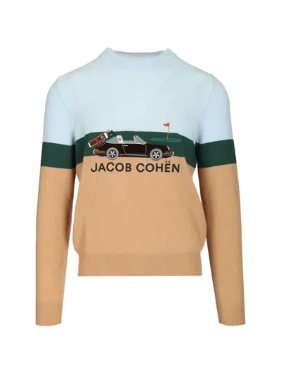 Jacob Cohen Wool And Cashmere Sweater Knitwear Multicolor