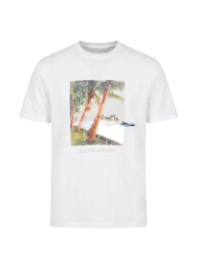 Jacob Cohen Graphic-print T-shirt In White