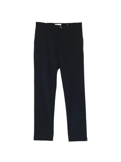 Jacob Cohen Gray Button Trousers In Blue