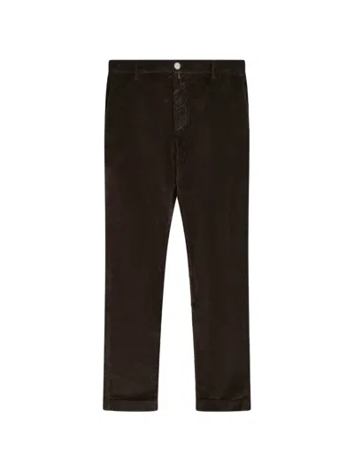 Jacob Cohen Gray Corduroy-effect Trousers In Black