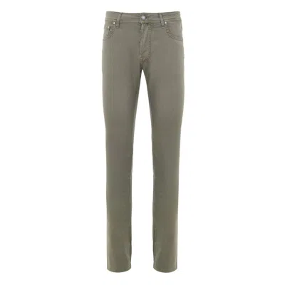 JACOB COHEN GRAY COTTON SKINNY PANT