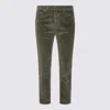 Jacob Cohen Green Cotton Carrot Scott Pants In Green