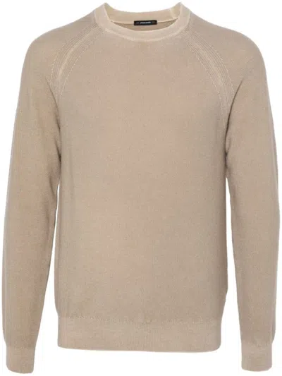JACOB COHEN GREY CASHMERE CREWNECK SWEATER