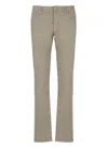 Jacob Cohen Straight Cotton Pants Belt Loops In Neutral
