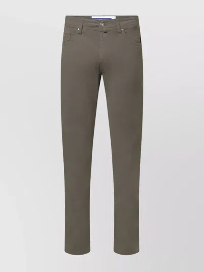 Jacob Cohen Grey Elephant Jeans Back Pockets In Green
